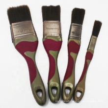 Natural Bristle/Mixed Bristle/Synthetic Fiber Soft Grip Handle Paint Brush Set